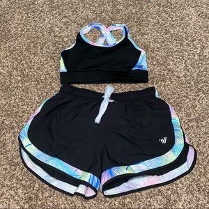 Varsity Sports Bra/Shorts Set S/M
